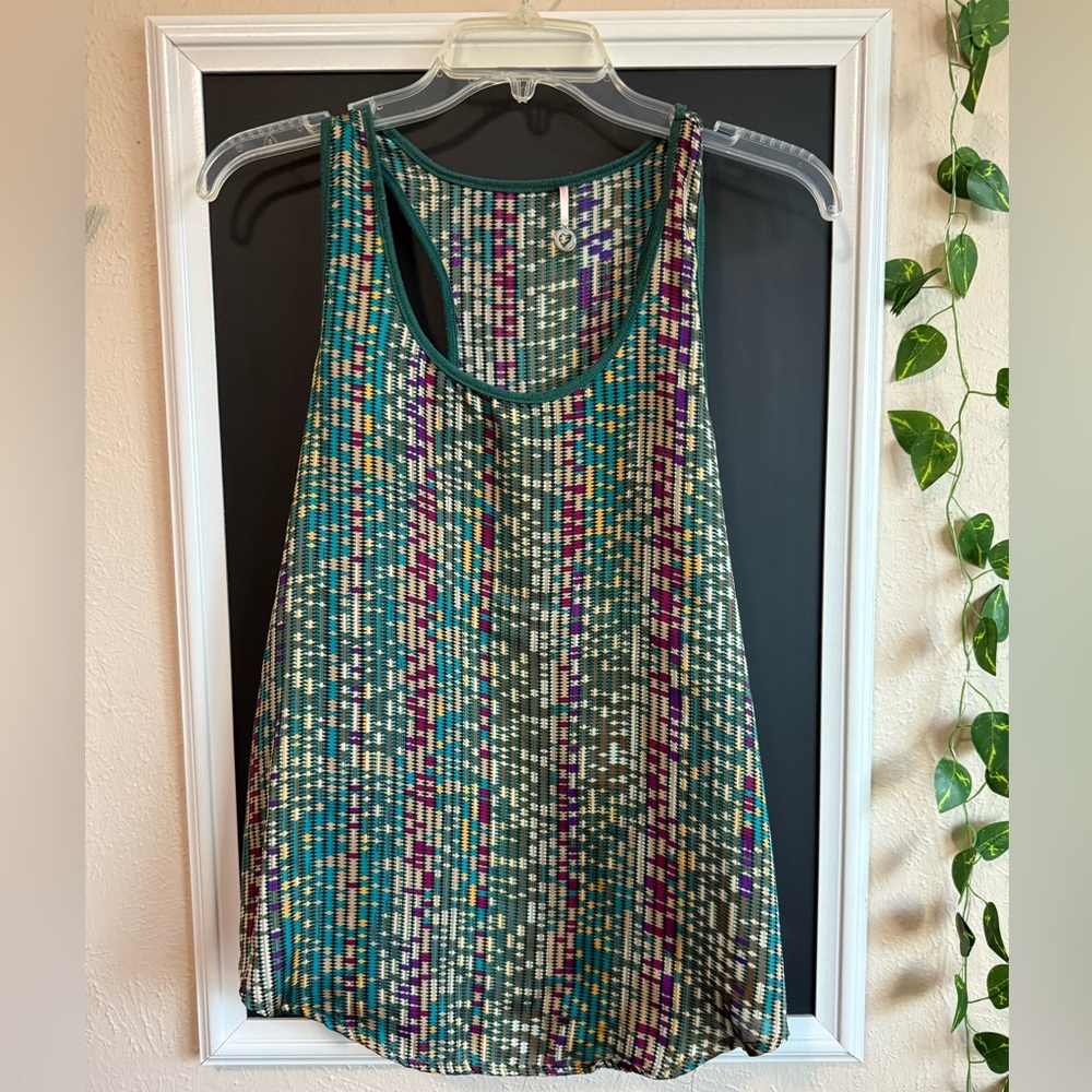 Colorful Patterned silky tank